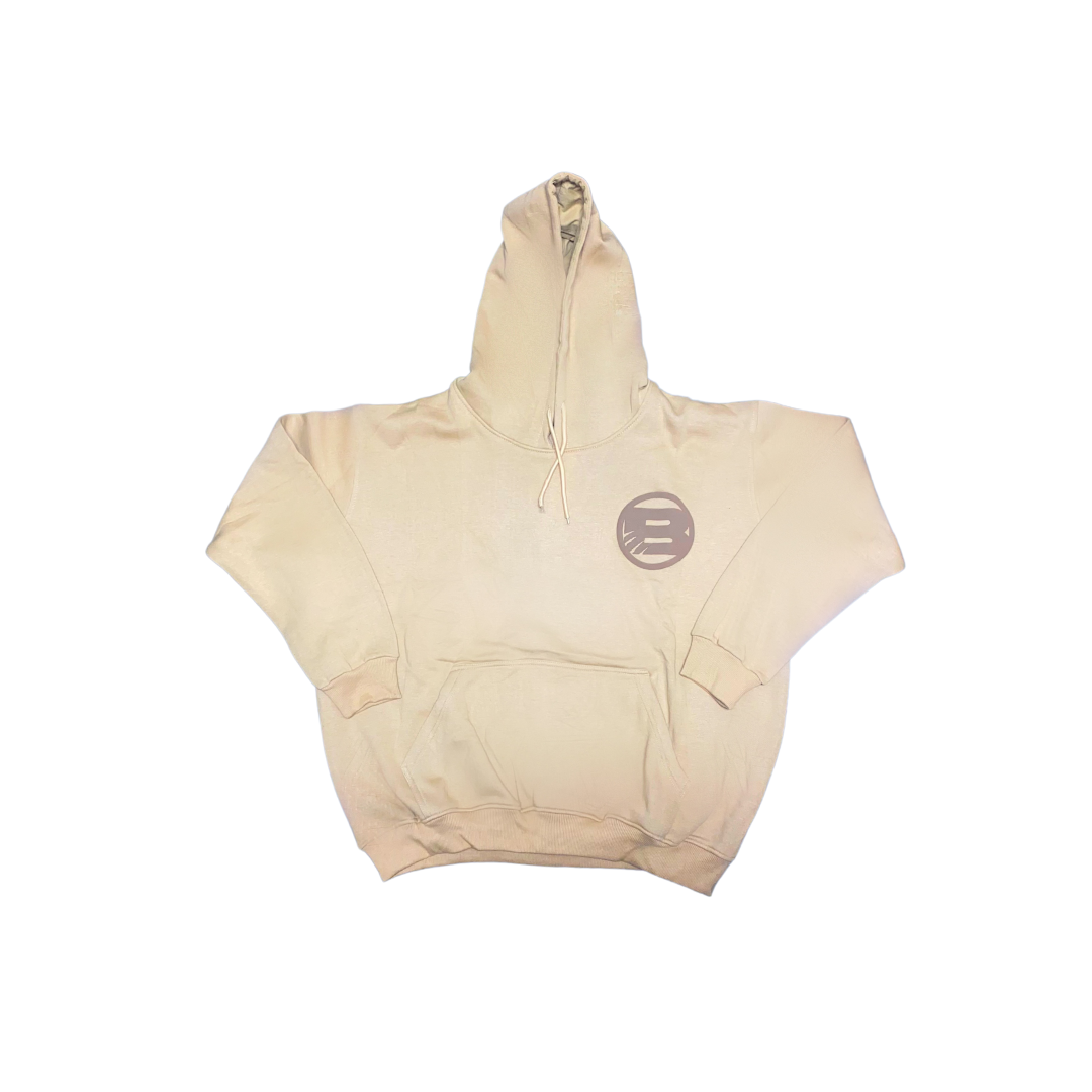 Beige Slash Hoodie