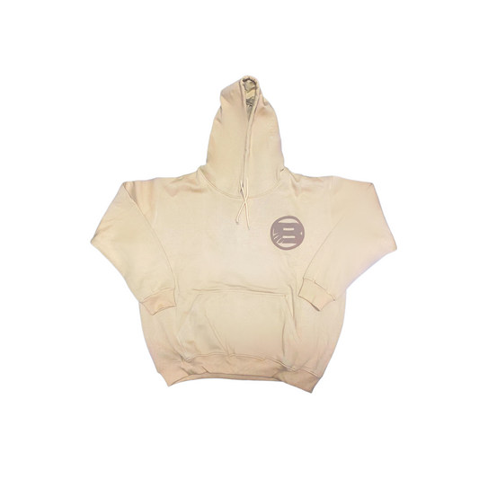Beige Slash Hoodie