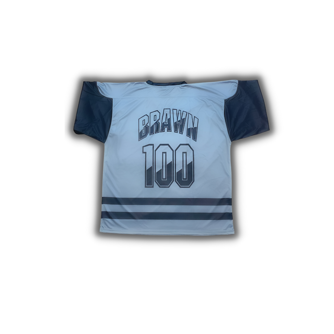 Half/Half Brawn Hockey Jersey in Grey